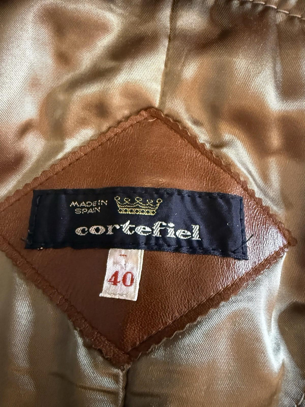 Cortefiel Brown Leather Trench