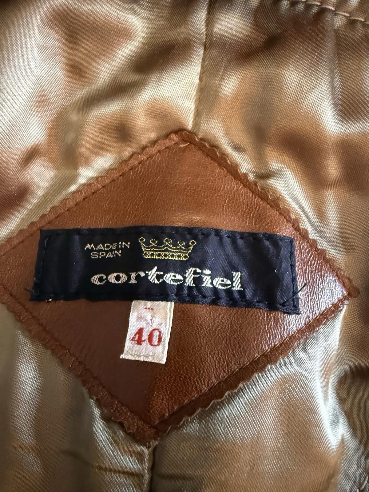 Cortefiel Brown Leather Trench