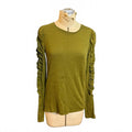 Free People We The Free Green Long Sleeve Top