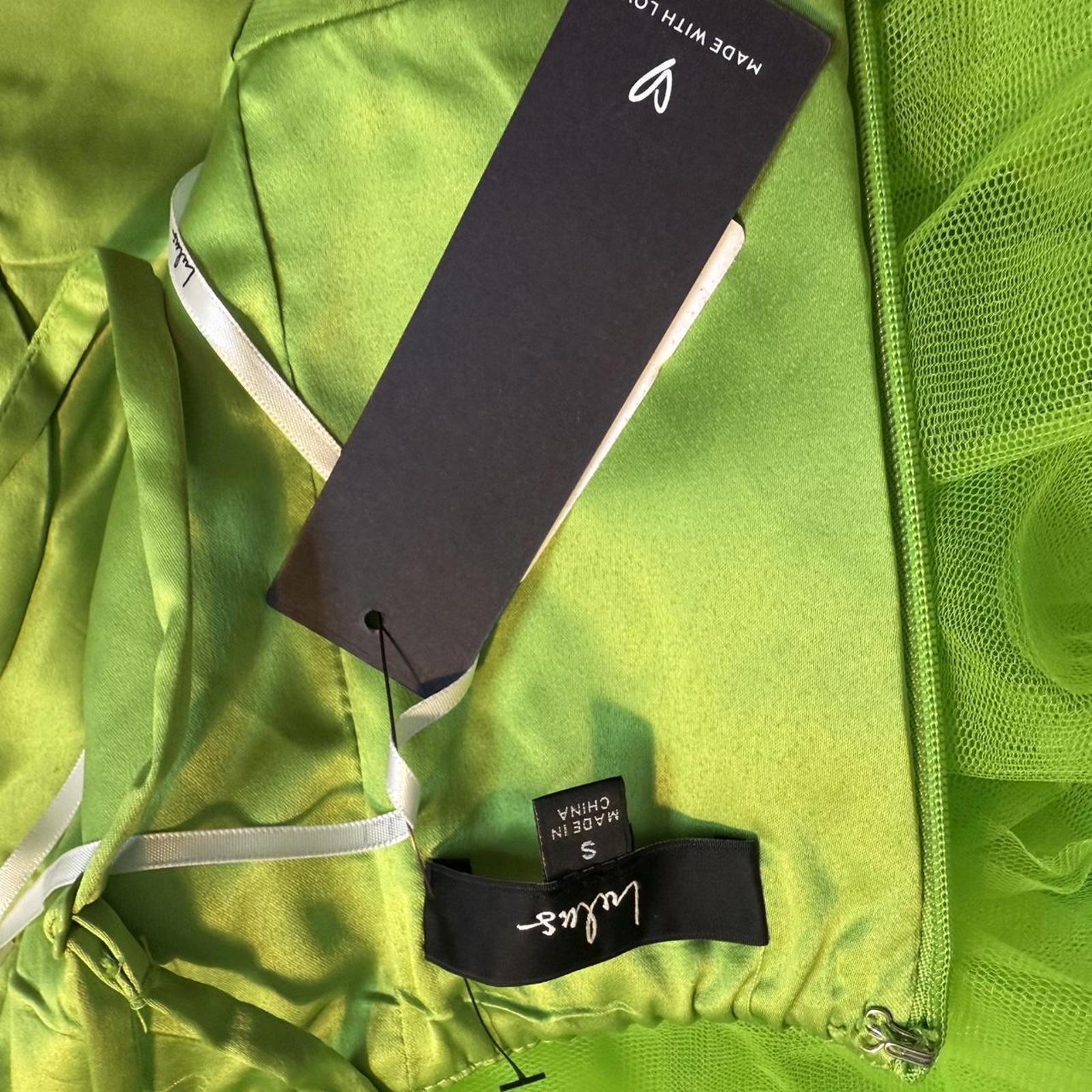 Lulus Neon Green Tiered Maxi Dress Size S