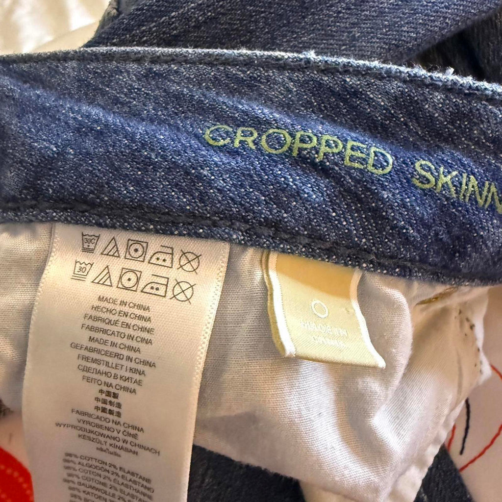 Michael Kors Distressed Straight Leg Jeans Size 0