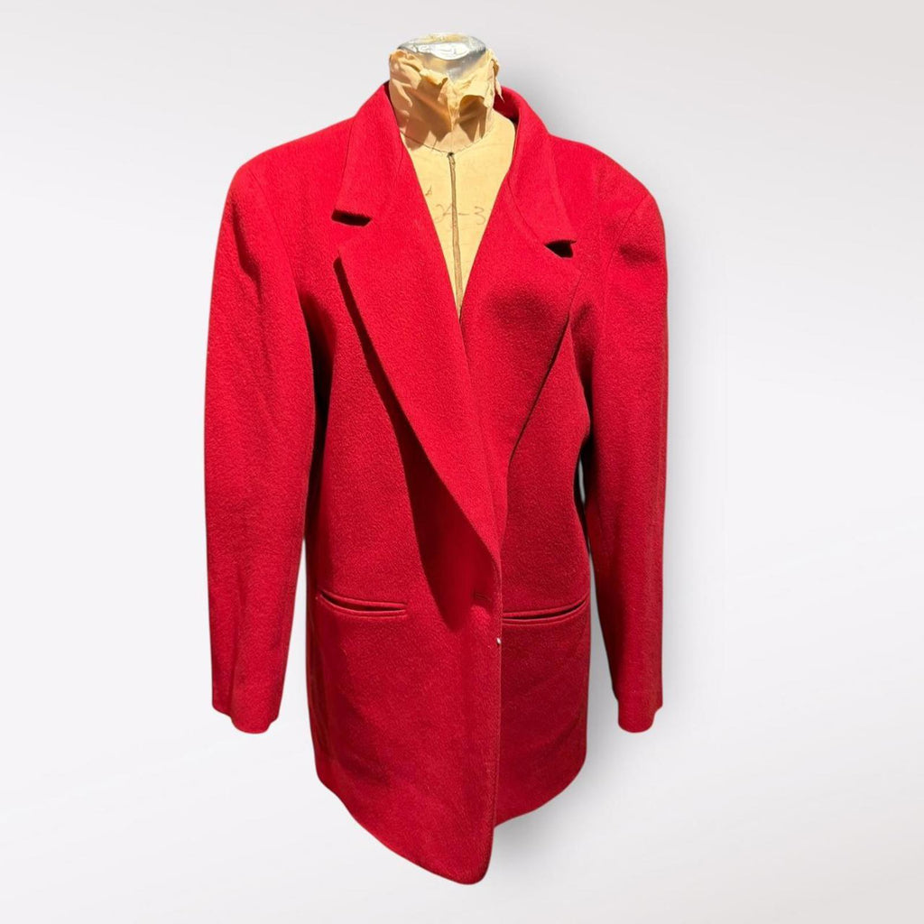 L.L. Bean Women's Red Wool Blazer Jacket