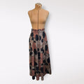 Blu Royal Pink and Black Maxi Skirt