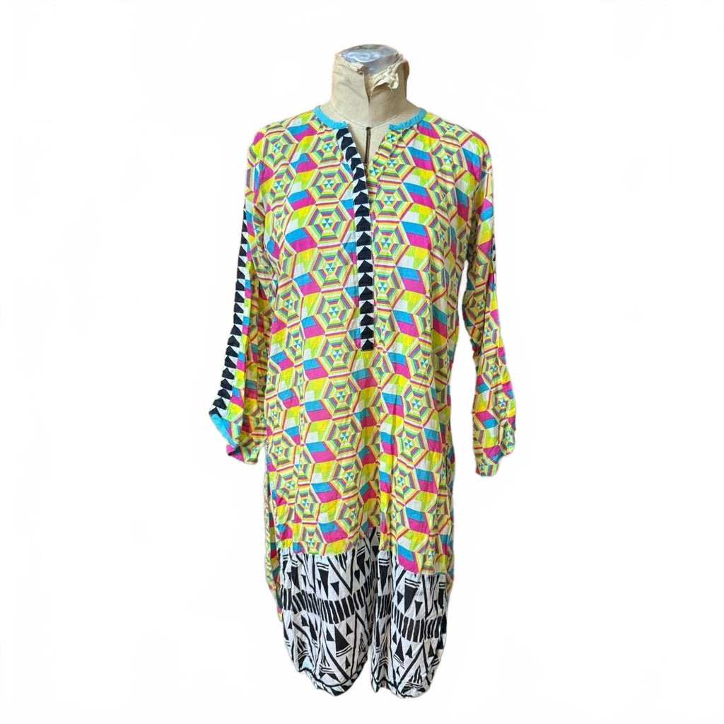Senorita Colorful Tunic Top Size XS