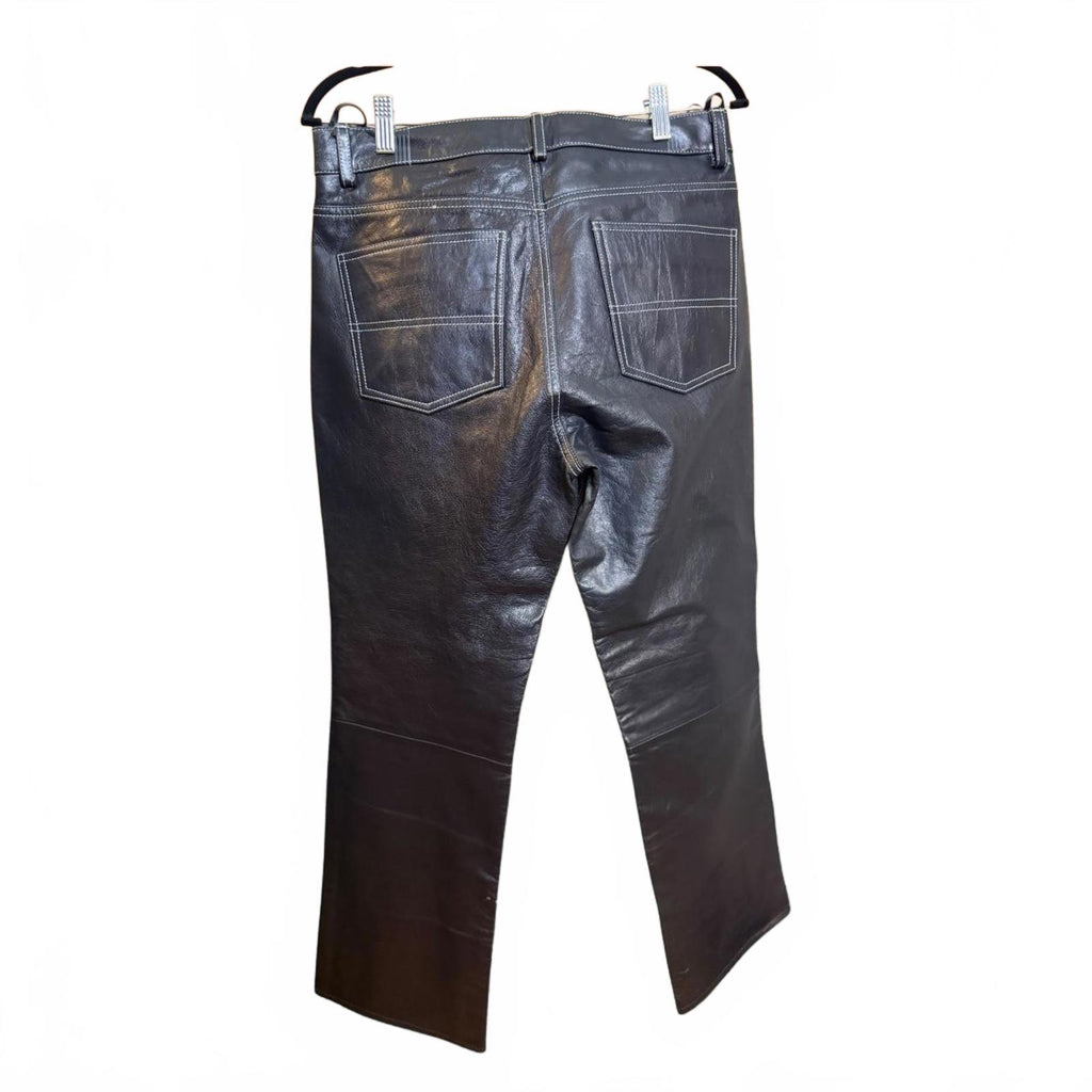 Polo Jeans Co. Ralph Lauren Black Leather Pants