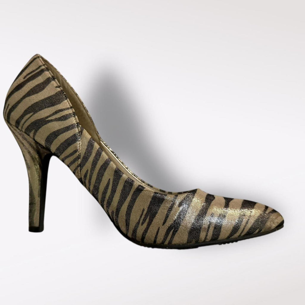 Mixit Zebra Print Pointed Toe Heels