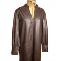 Rebecca Taylor Brown Vegan Leather Tunic Dress