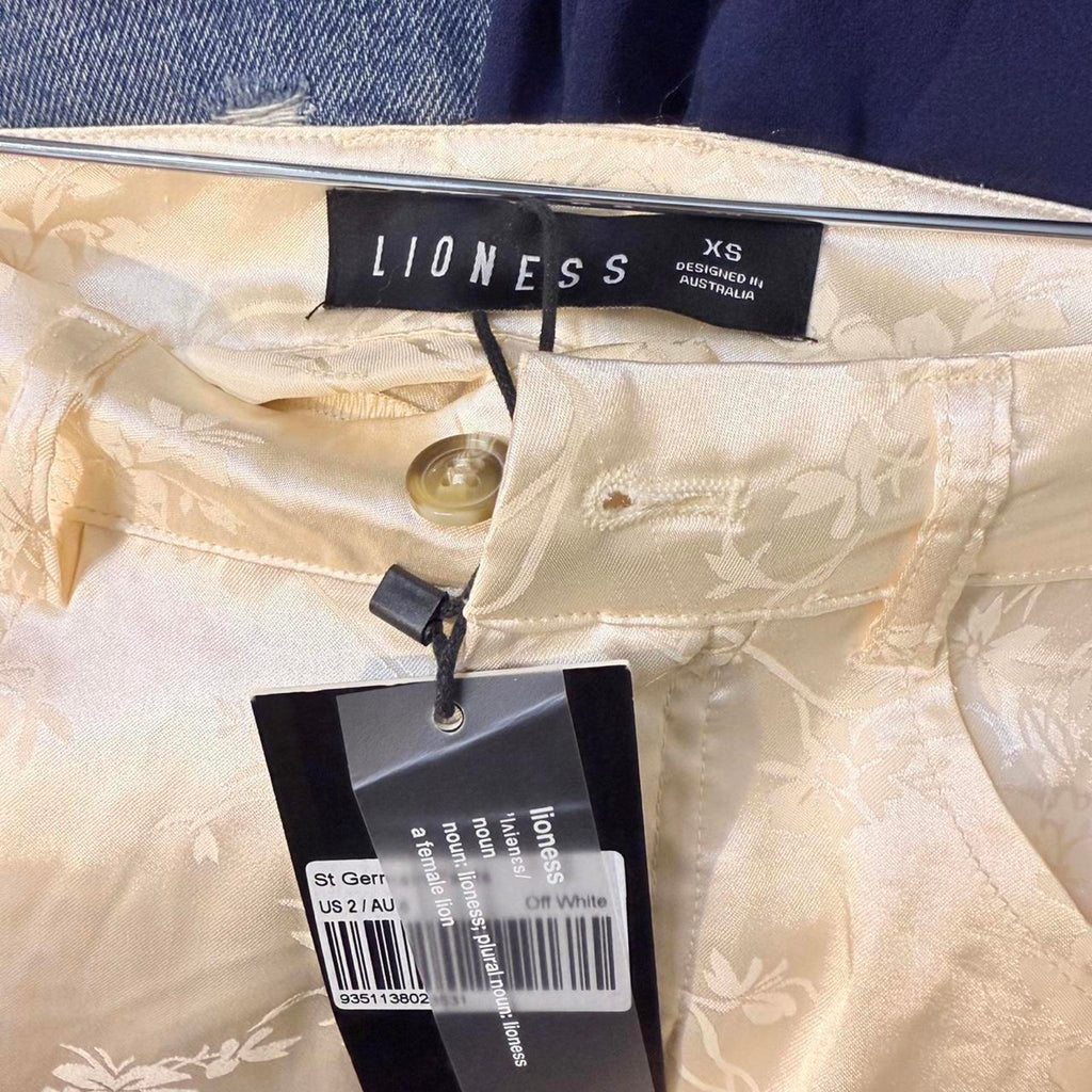 Lioness Cream Satin Dress Pants