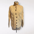 Cream Cable Knit Button-Up Cardigan Sweater