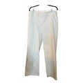 Alfred Dunner White Cotton Wide Leg Trousers Size 12
