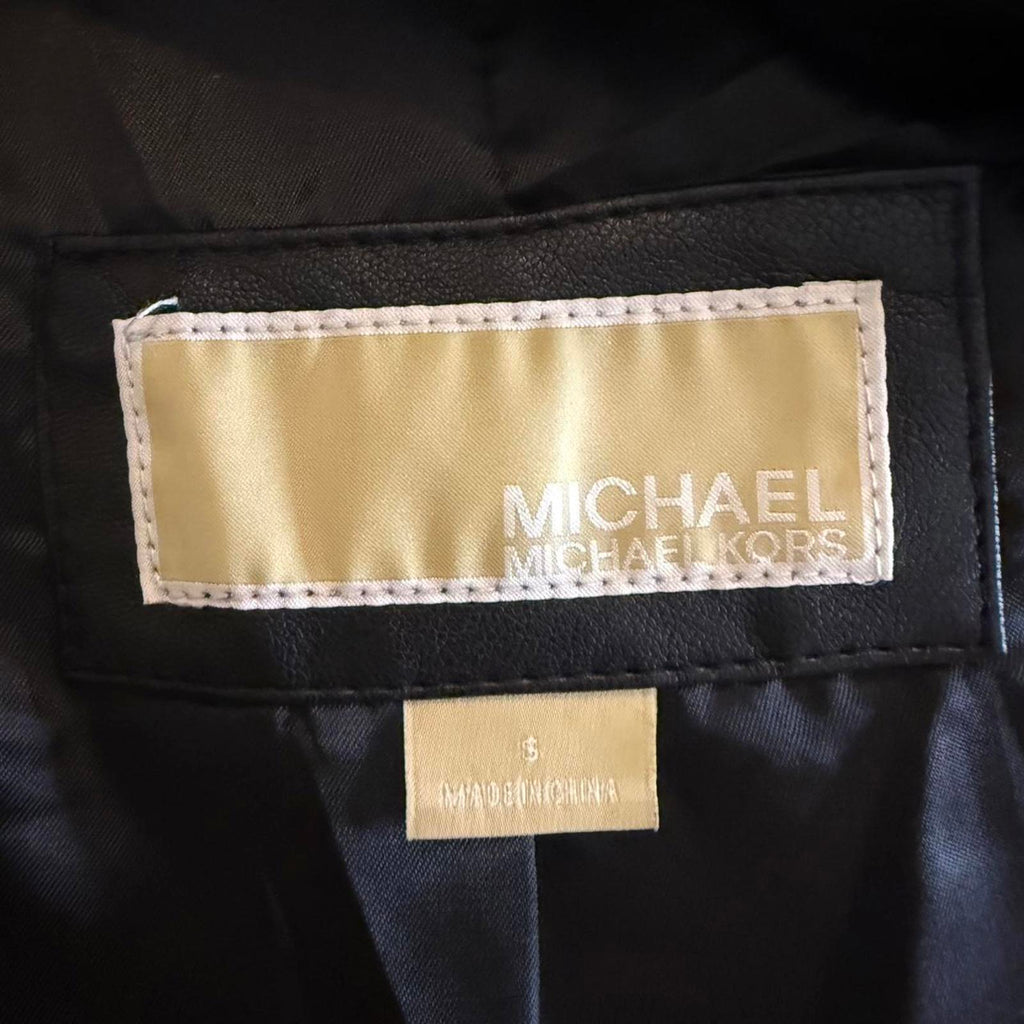 Michael Kors Vegan Leather Moto Jacket