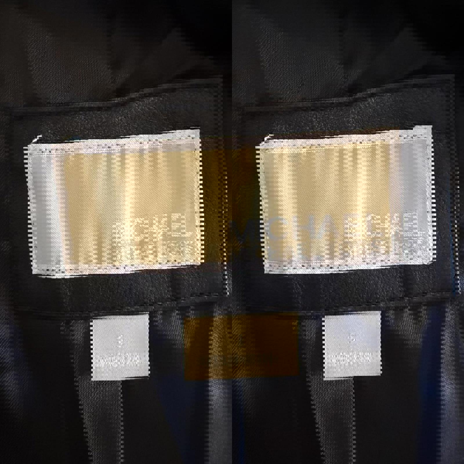 Michael Kors Vegan Leather Moto Jacket