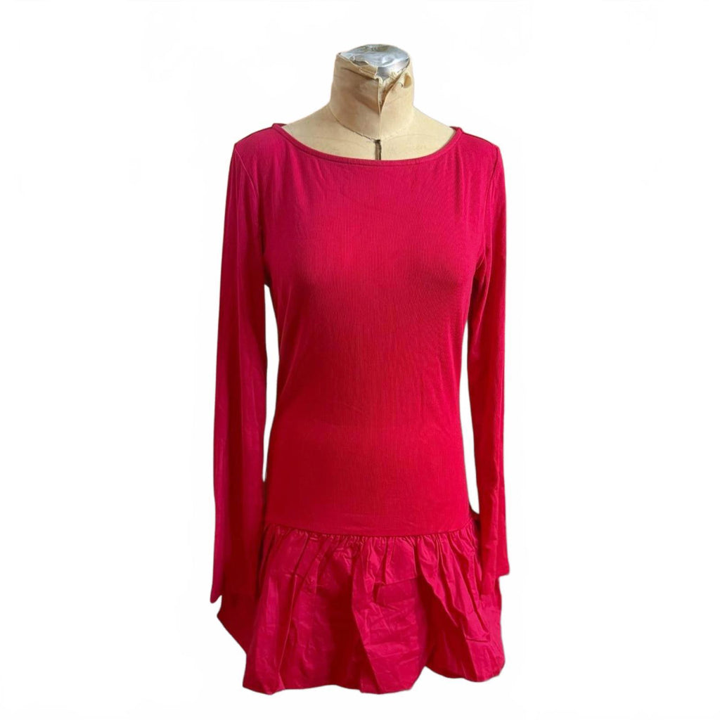 Lulus Red Drop Waist Dress Size L