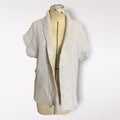 H&M Short Sleeve Cream White Cardigan