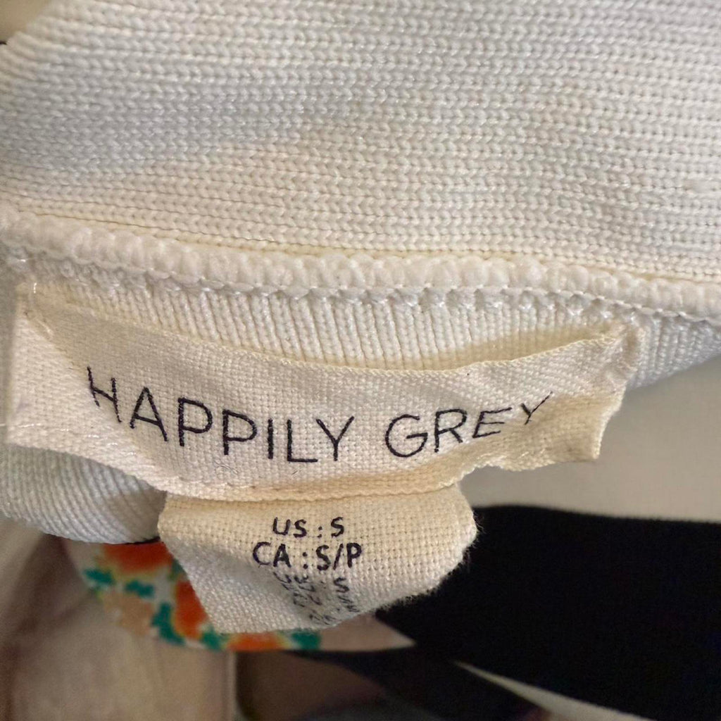 Happily Grey Black and White Striped Bodycon Dress