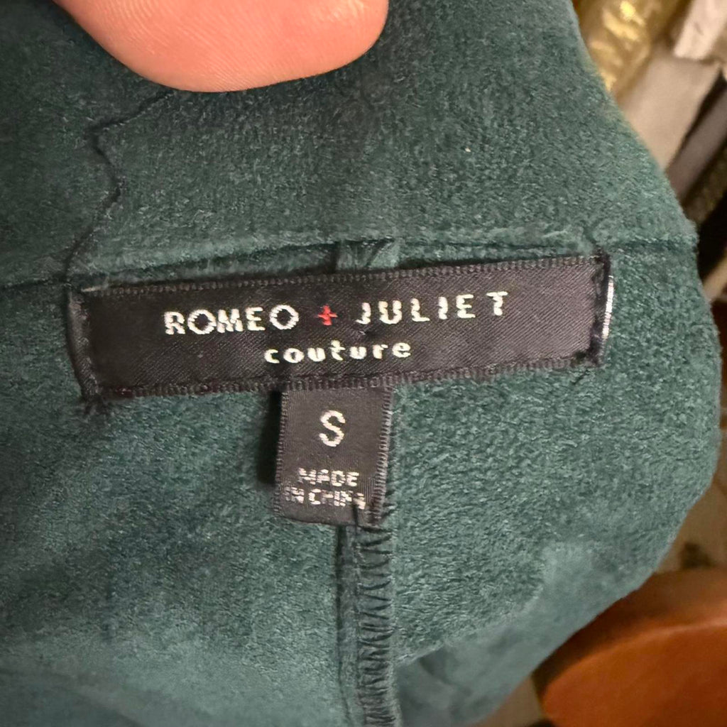 Romeo & Juliet Couture Green Suede Jacket