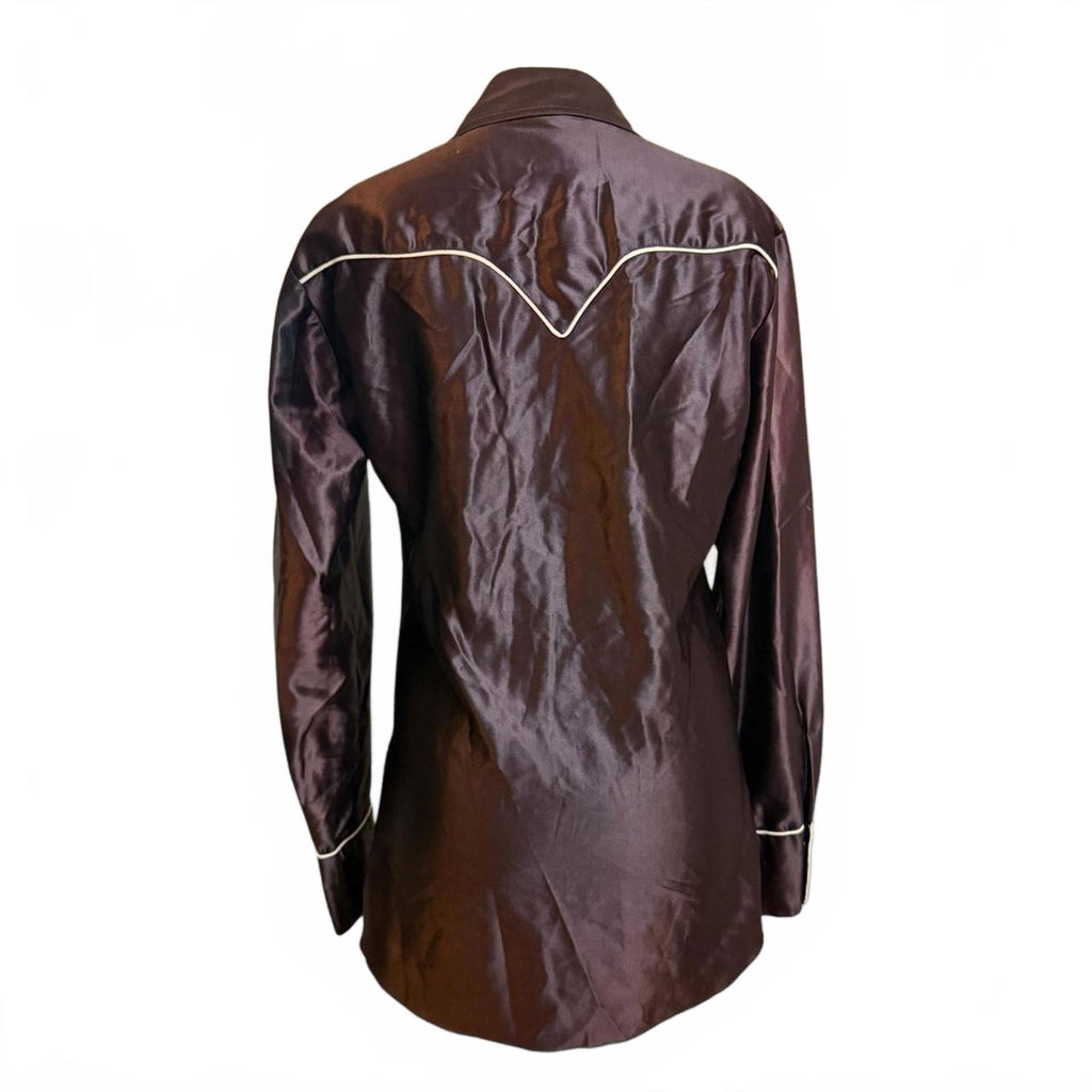 California Ranchwear Brown Western Button-Up Shirt RARE