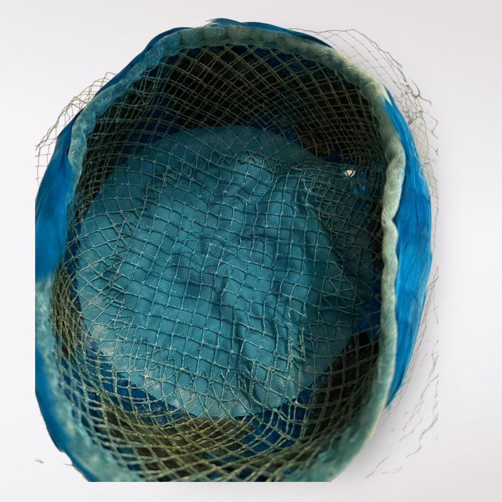 Vintage Women's Blue Feather Hat