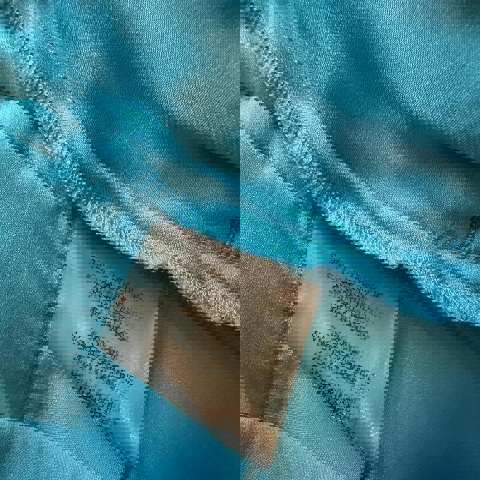 alice + olivia Turquoise Satin Trousers