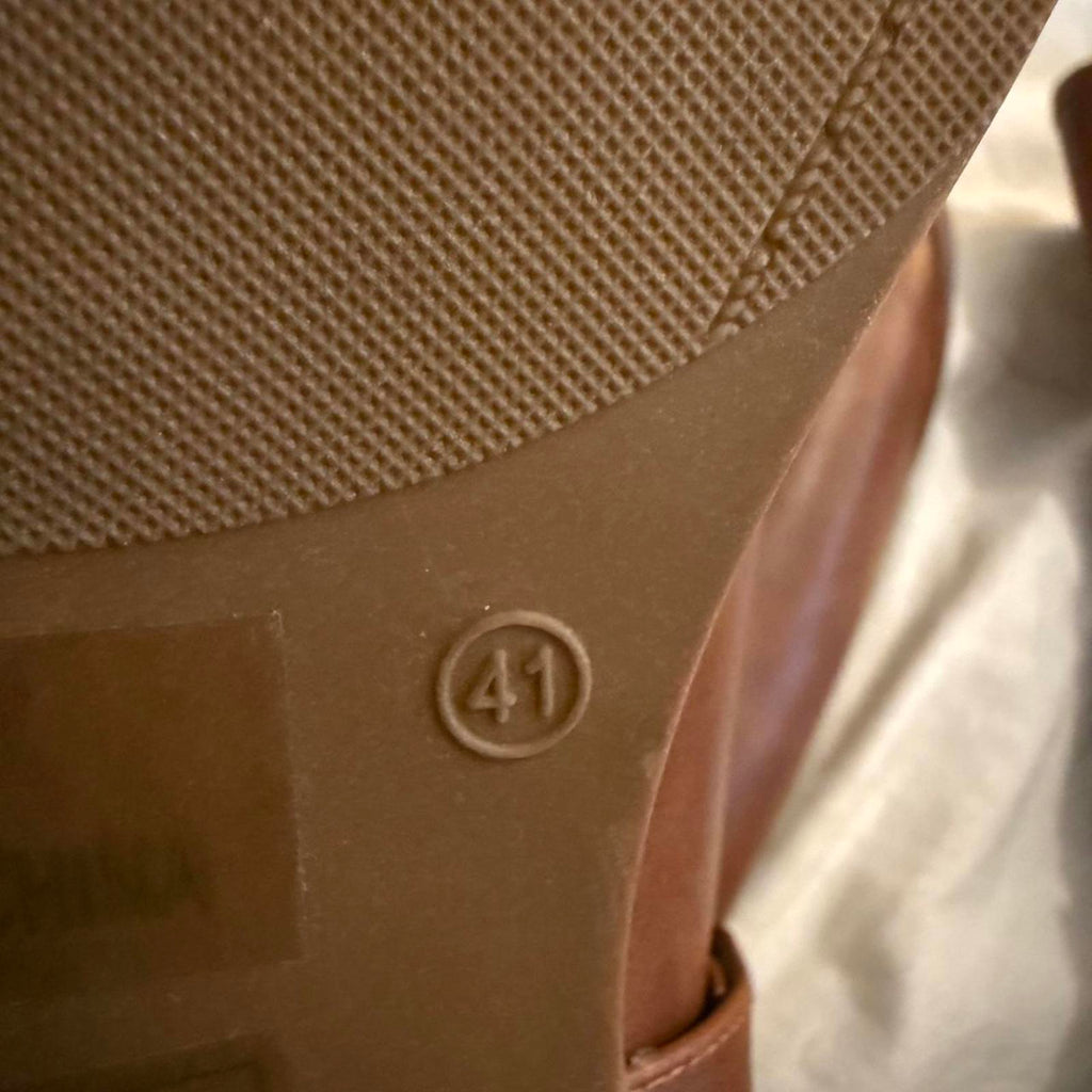 Brown Mid-Calf Harness Boots