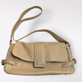 Tignanello Women's Handbag White Pebbled Leather Adjustable Strap Crossbody Bag