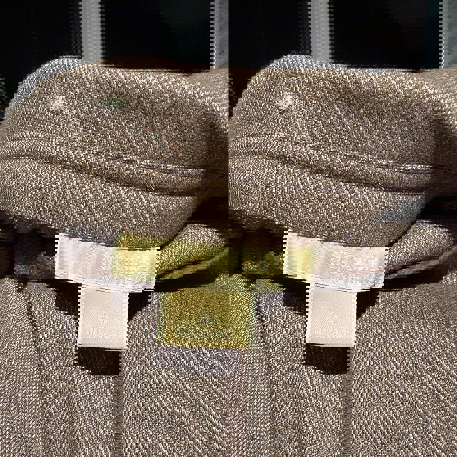 Michael Kors Brown Wool Blend Button-Up Jacket with Belt