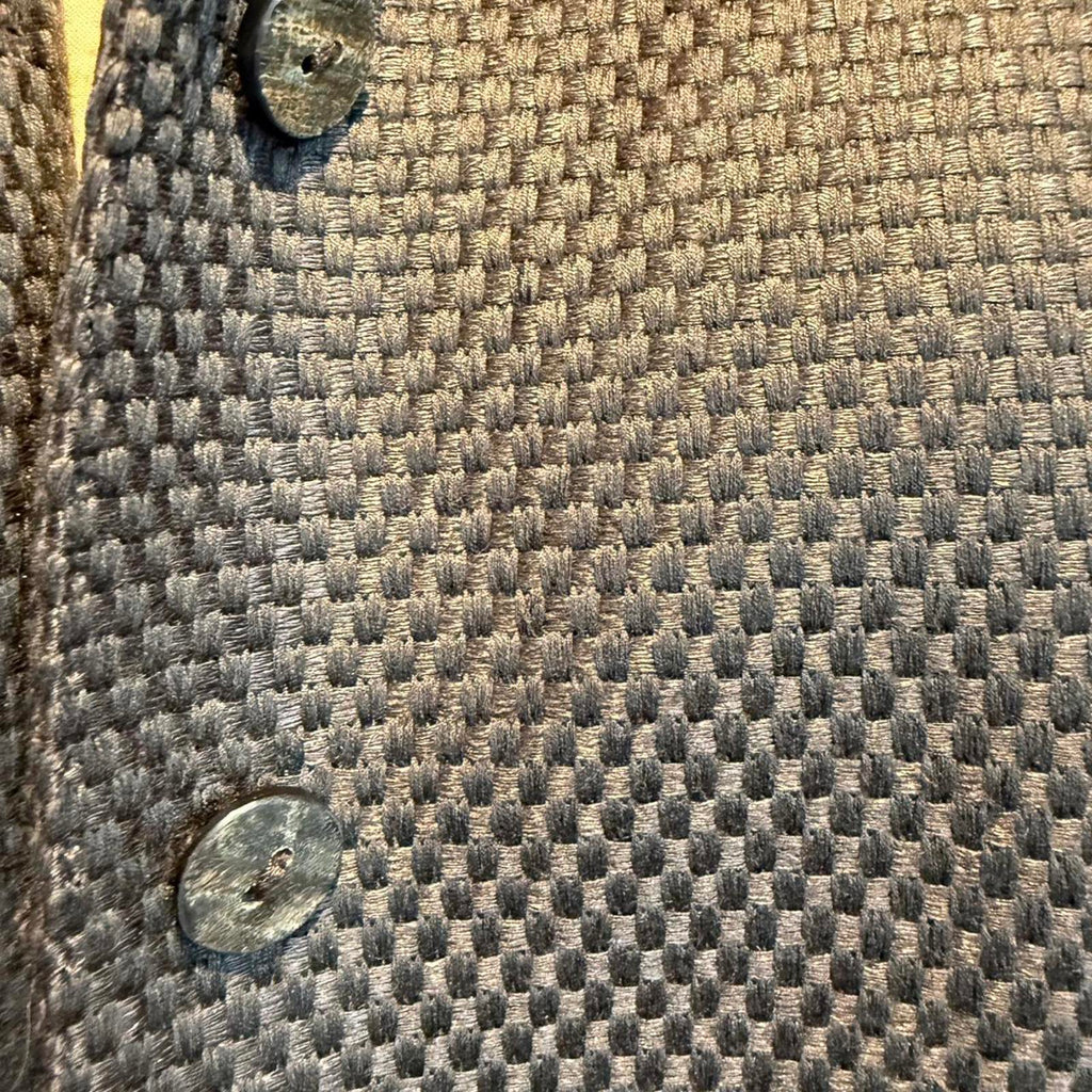 Lafayette 148 Women's Brown Tweed Button-Up Jacket with Stand Collar