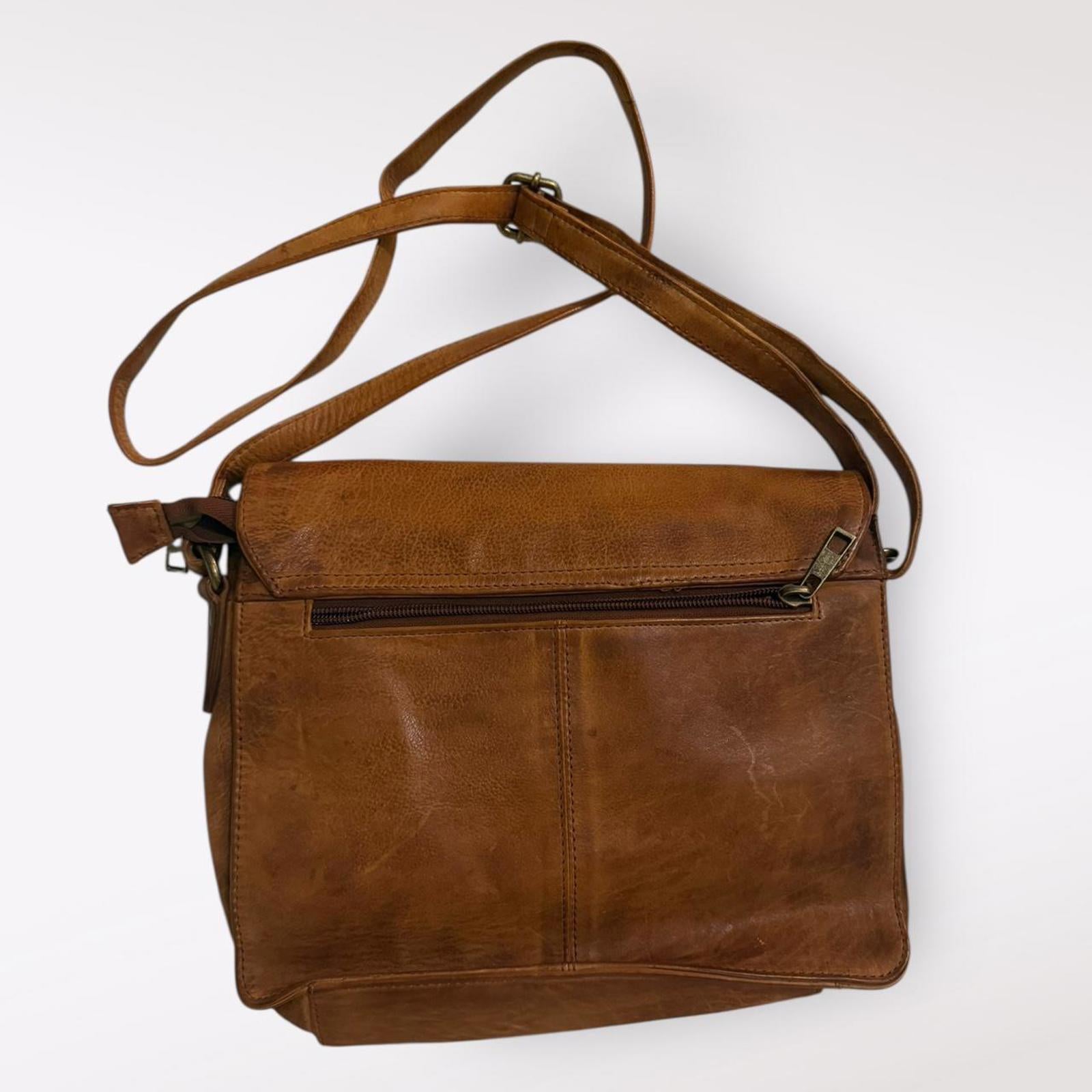 Brown Leather Crossbody Bag