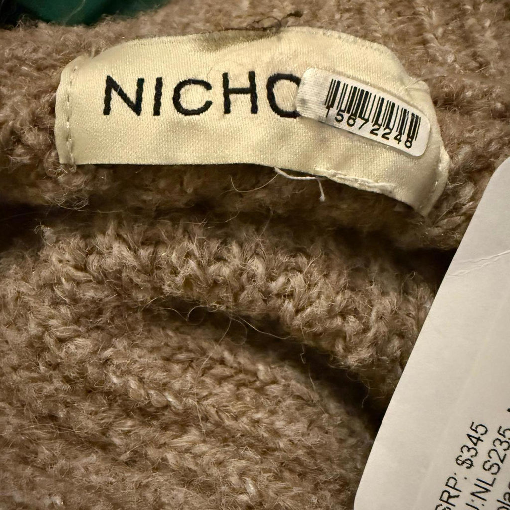 NICHOLAS Brown Knit Scarf Coverup