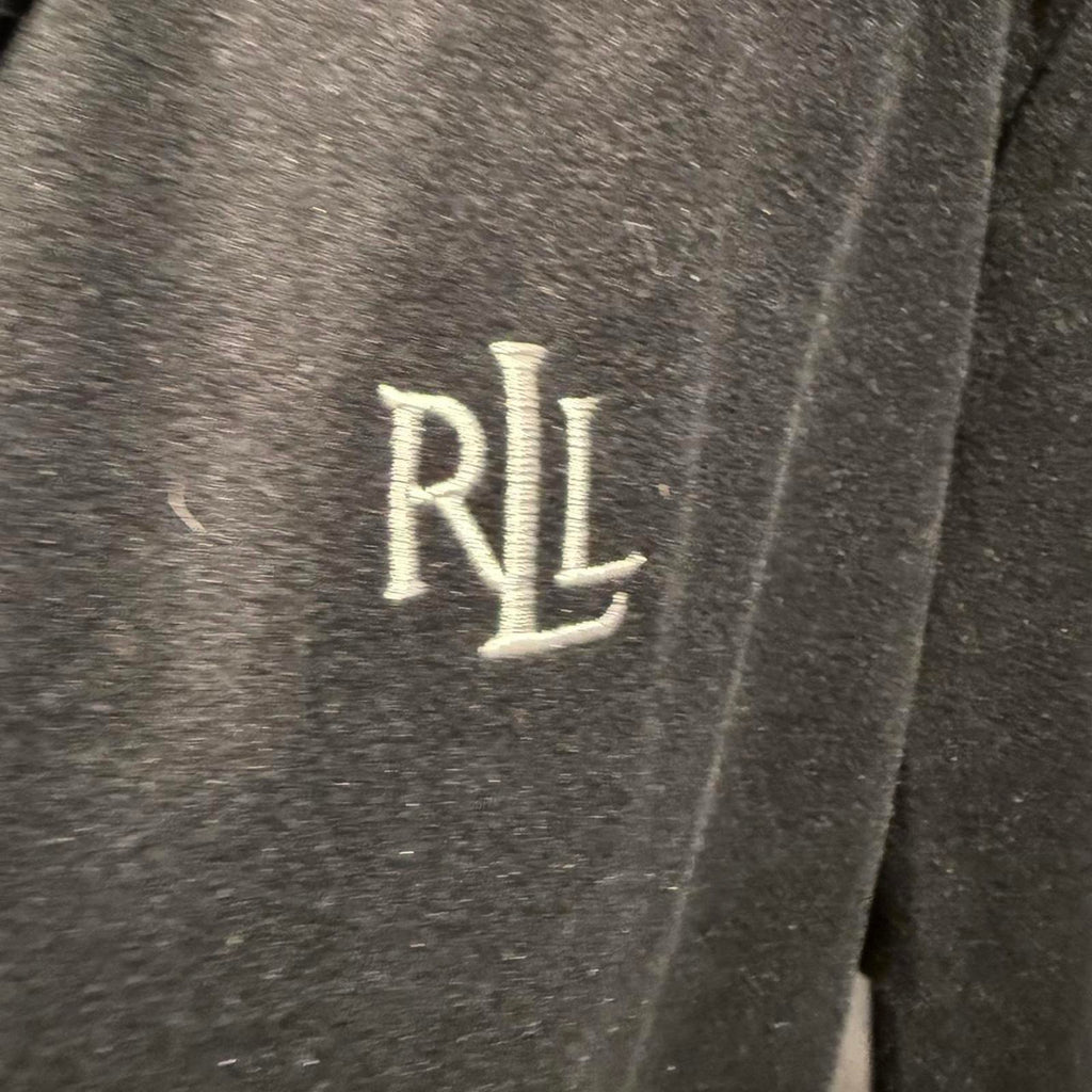 Ralph Lauren Black Velvet Belted Jacket