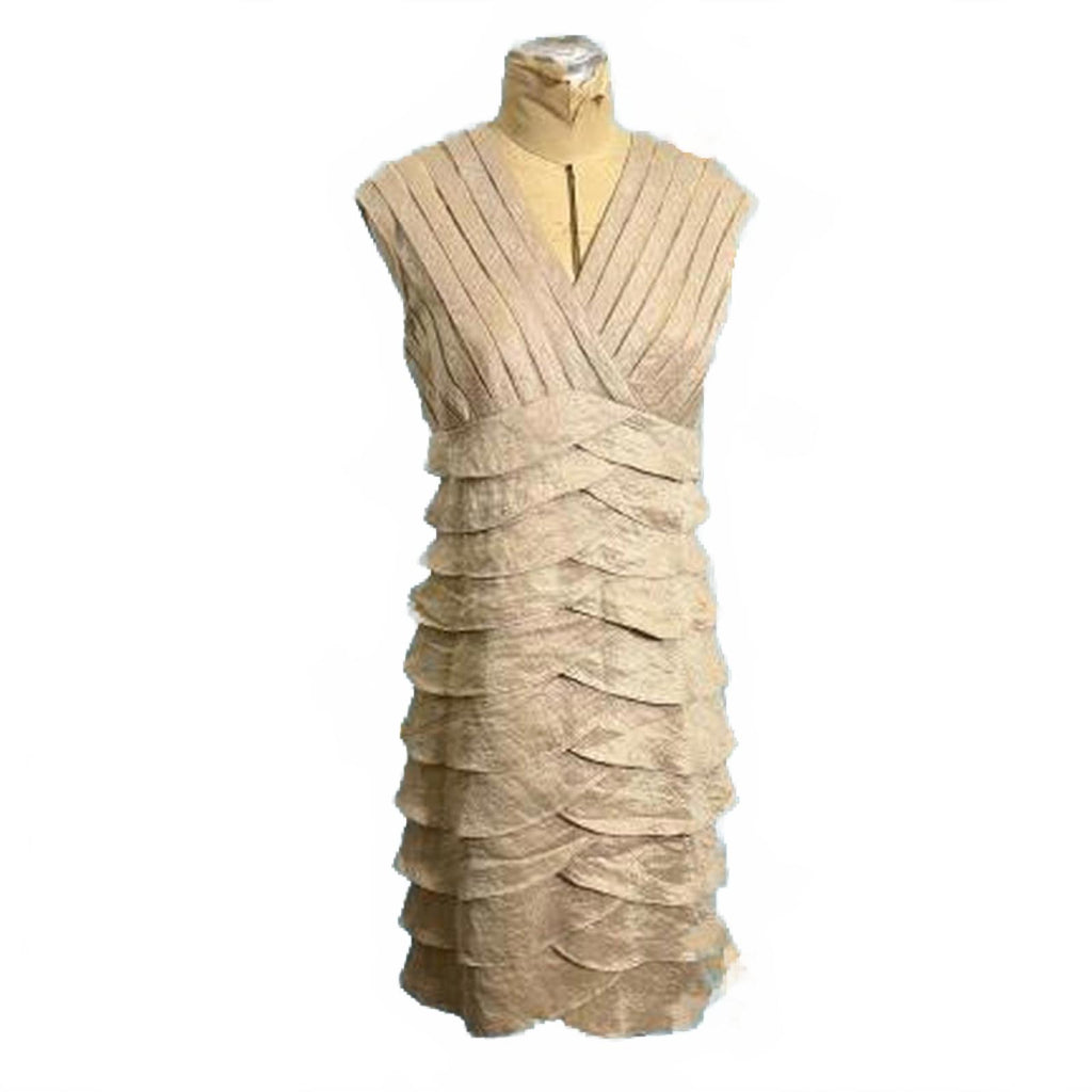 Spiegel Cream Ruffle Tiered Dress