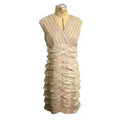 Spiegel Cream Ruffle Tiered Dress
