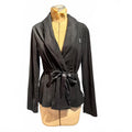 Ralph Lauren Black Velvet Belted Jacket
