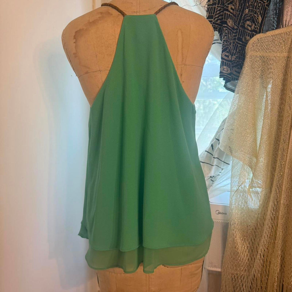 Sweet Wanderer Green Cami Top