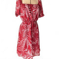 Banana Republic Red Tropical Print Dress