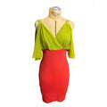 Day & Night Orange and Green Dress