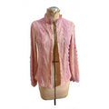 Ticosa Pink Lace Button Up Blouse Size M