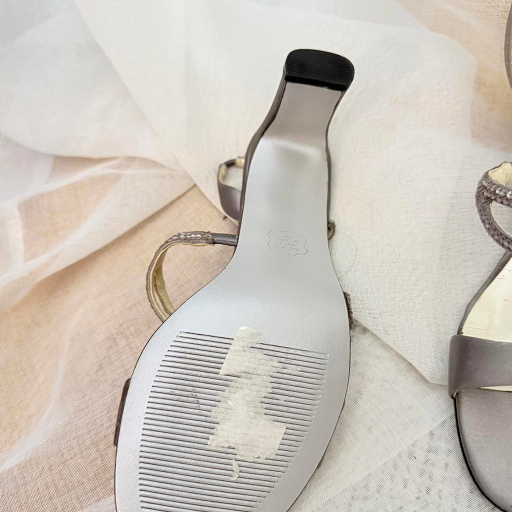 Caparros Silver Strappy Heels