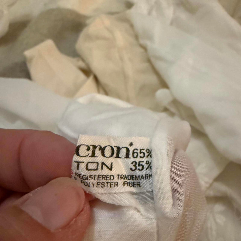 Vintage Cotton-Dacron Cream Nightgown