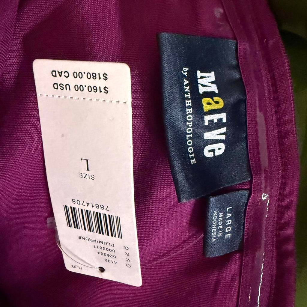 Maeve for Anthropologie Burgundy Bodycon Dress