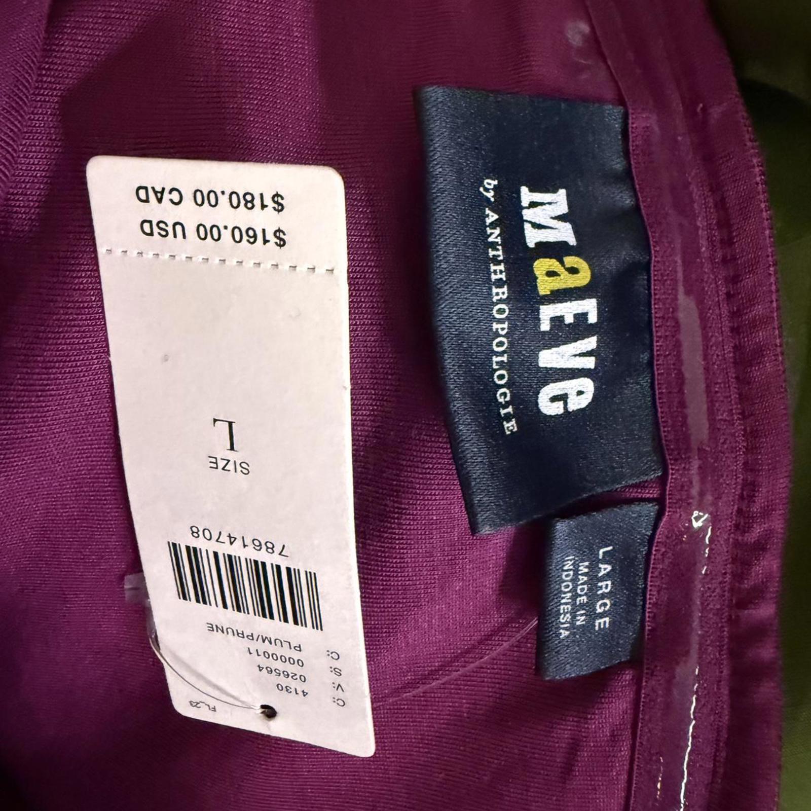 Maeve for Anthropologie Burgundy Bodycon Dress