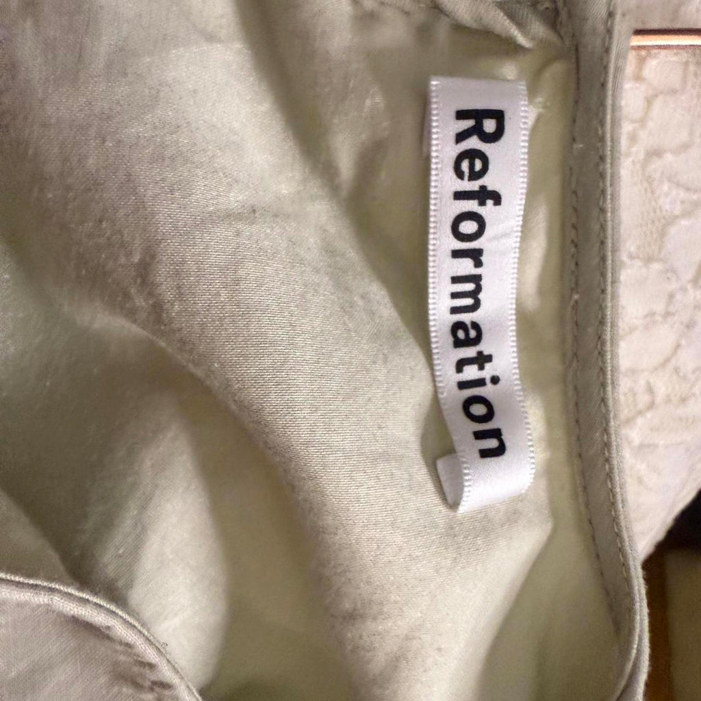 Reformation Women's Gray Tier Dress