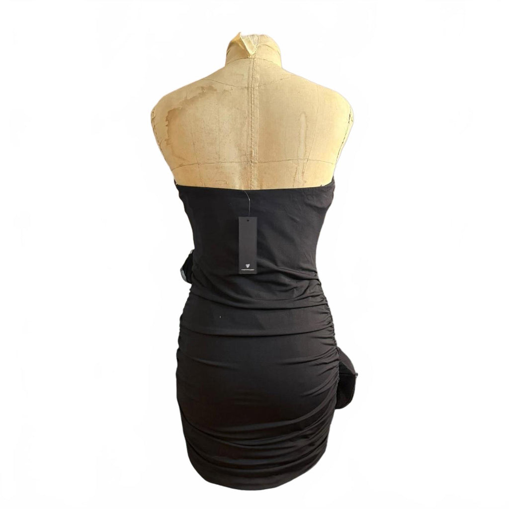 Lulus Strapless Black Dress Size M
