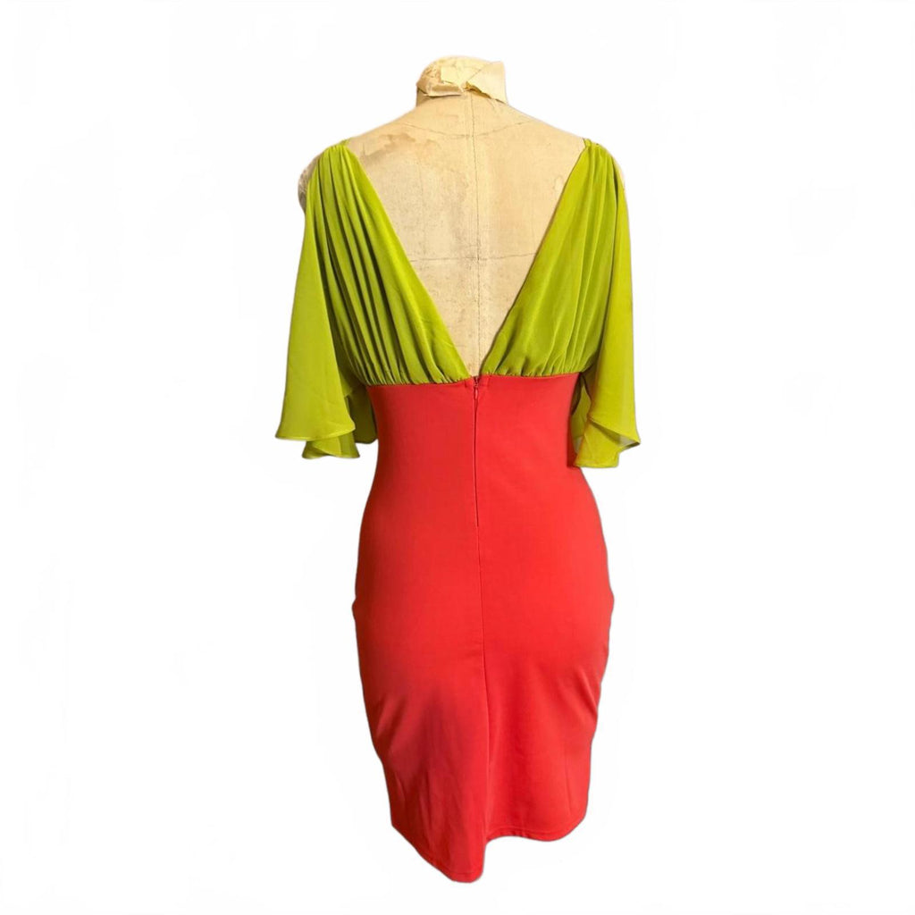 Day & Night Orange and Green Dress