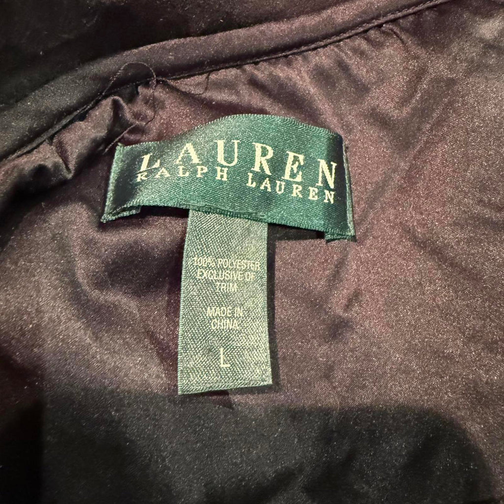 Ralph Lauren Black Velvet Belted Jacket