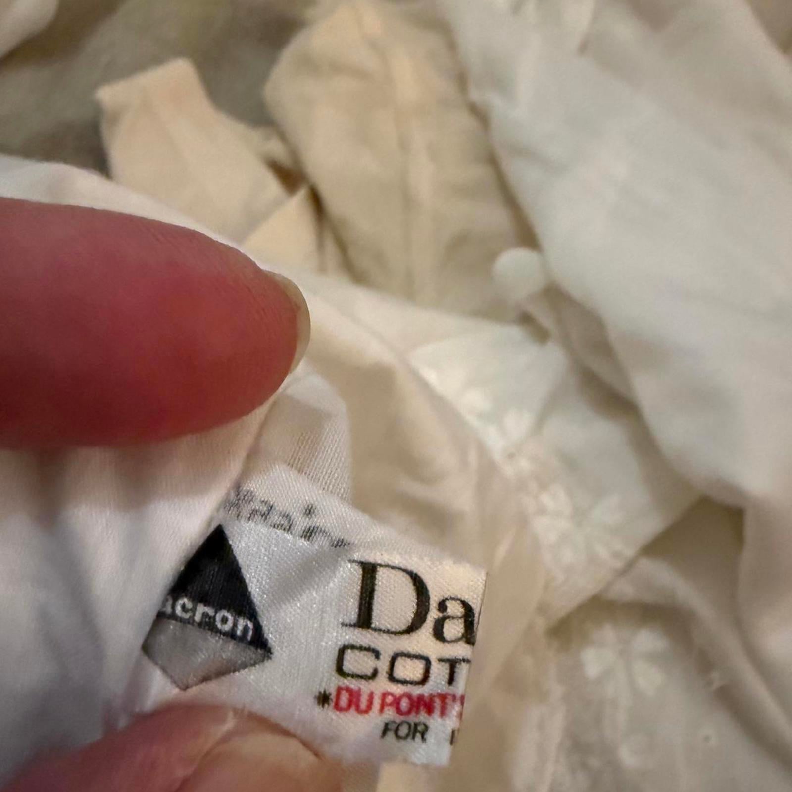 Vintage Cotton-Dacron Cream Nightgown