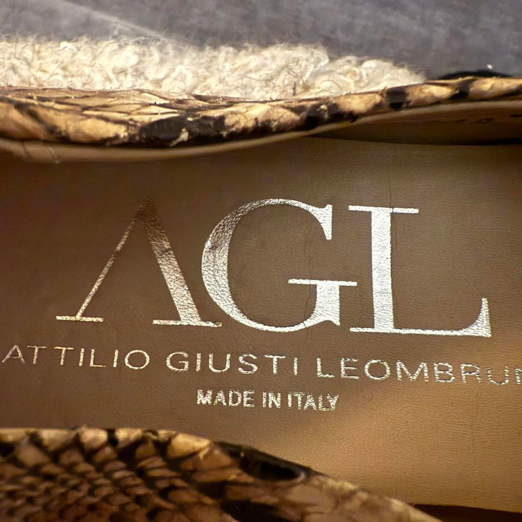 AGL Women's Snakeskin Flats Italy