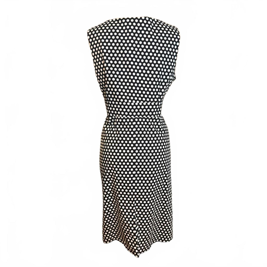 Spense Black and White Polka Dot Dress Size 12