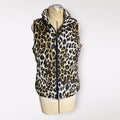 Lands' End Women's Leopard Print Puffer Vest