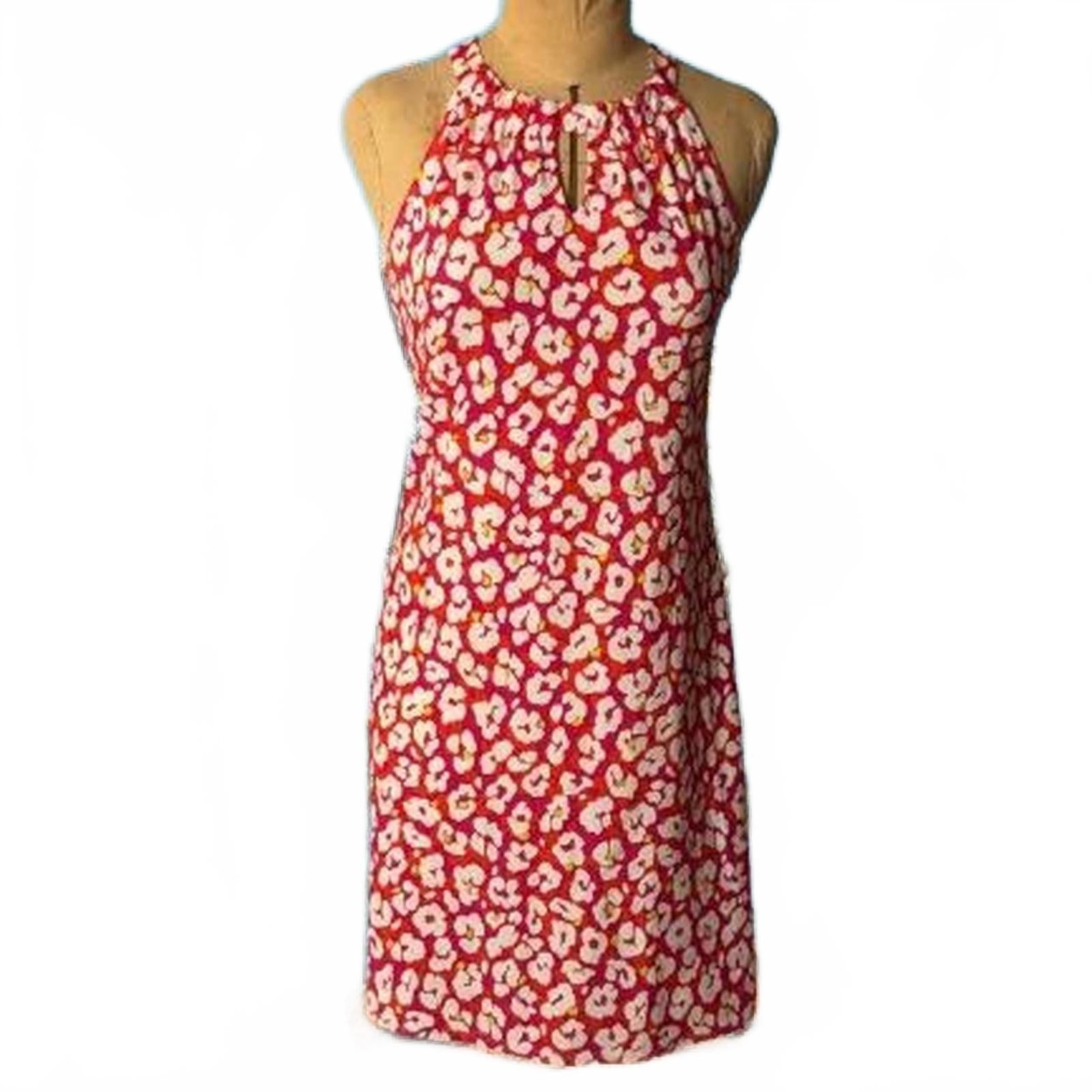 Jude Connally Floral Red Dress